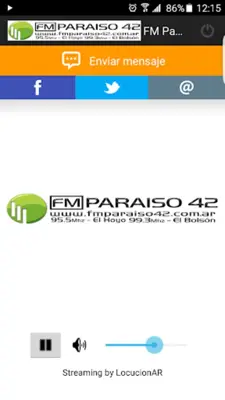 FM Paraiso 42 android App screenshot 0